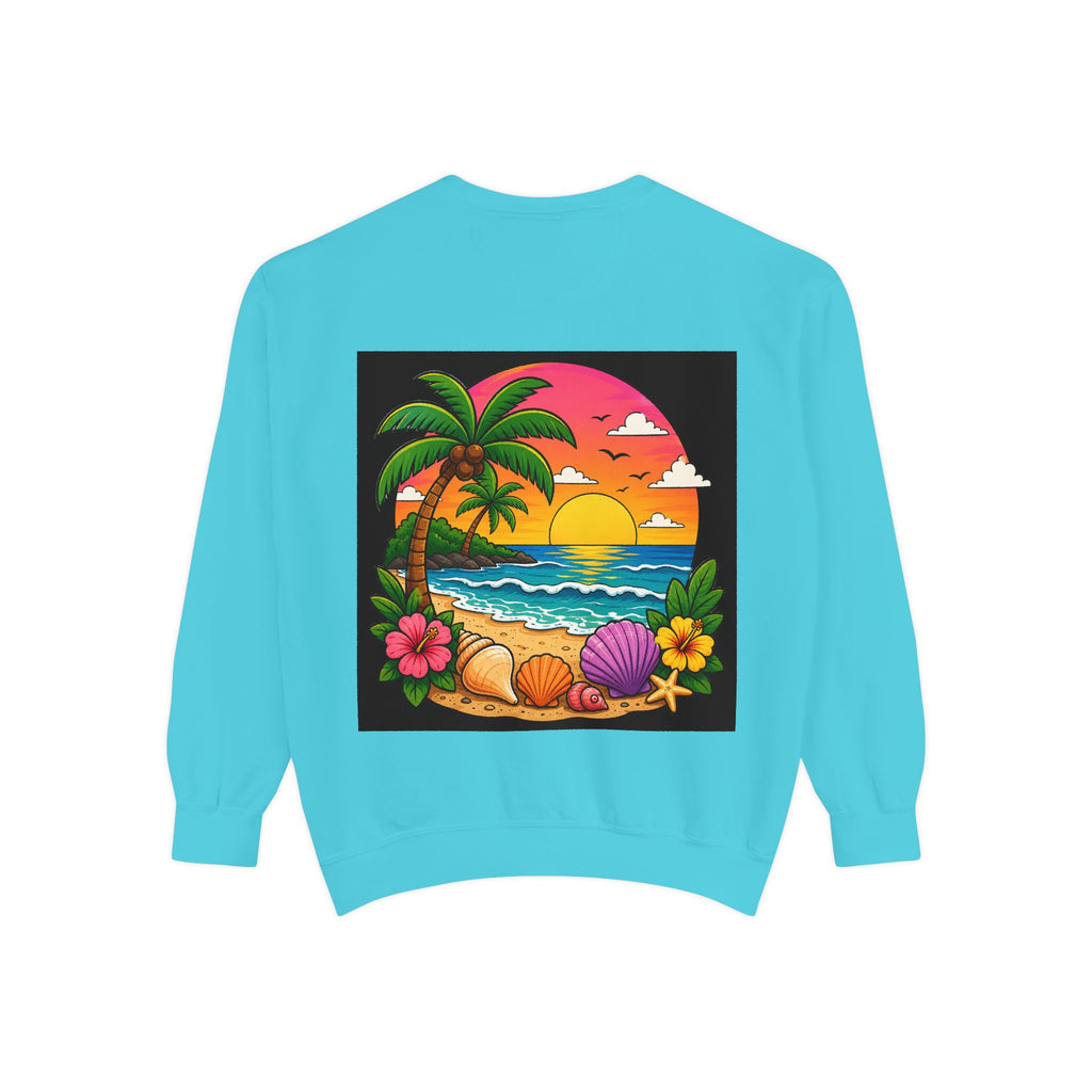 Vacation Vibes Sweatshirt — "Work Can Wait, Vacation Can't" Beach Resort Pullover