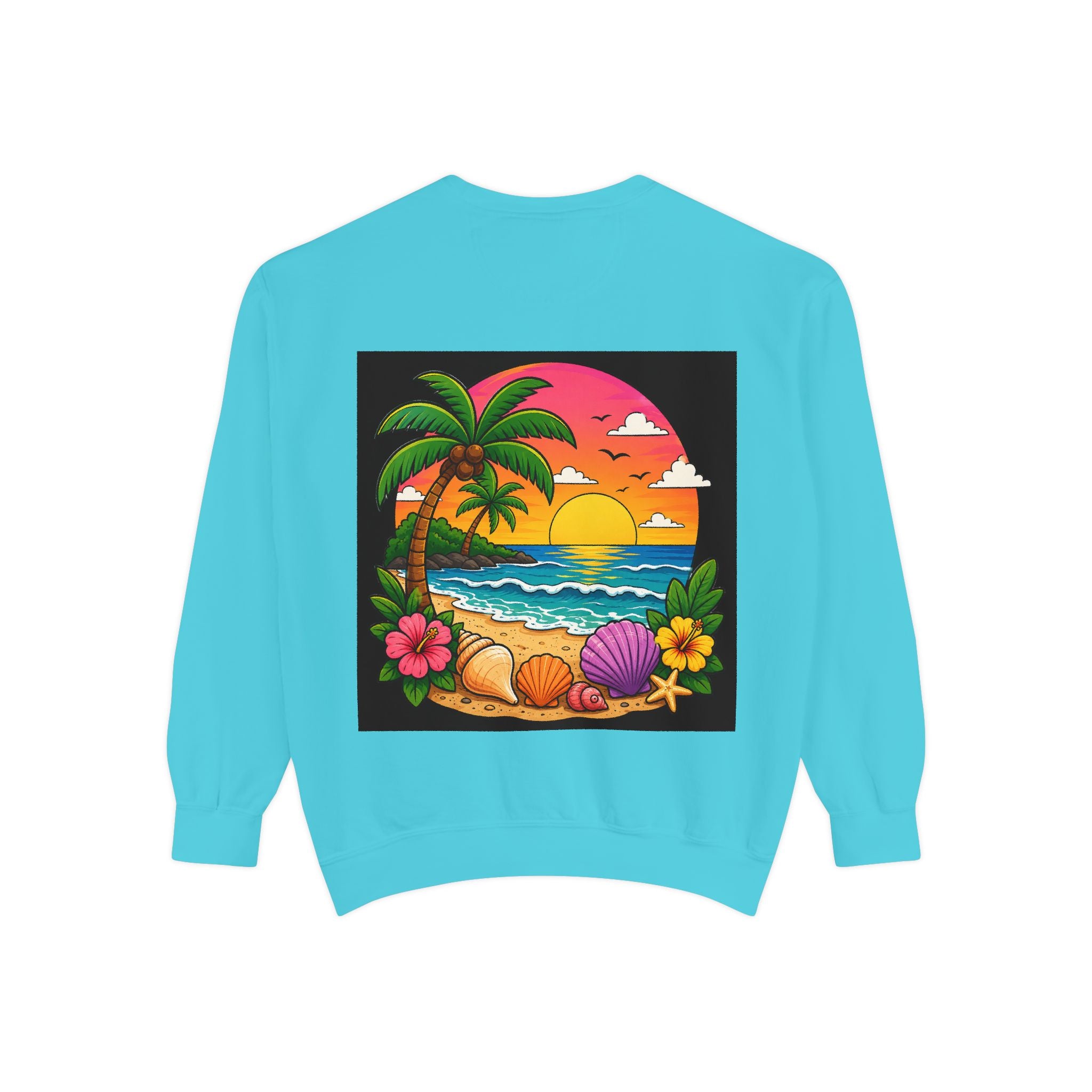 Vacation Vibes Sweatshirt — "Work Can Wait, Vacation Can't" Beach Resort Pullover
